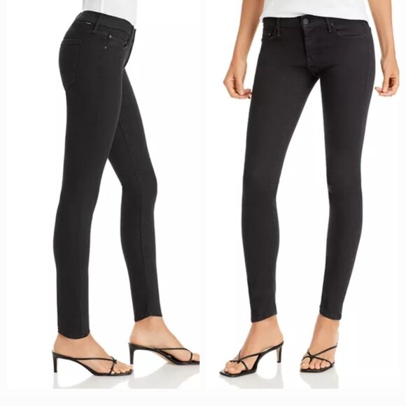Mother Jeans. 'The Looker' Black, High Waist Skinny, Stretch Size 25 - Picture 1 of 8